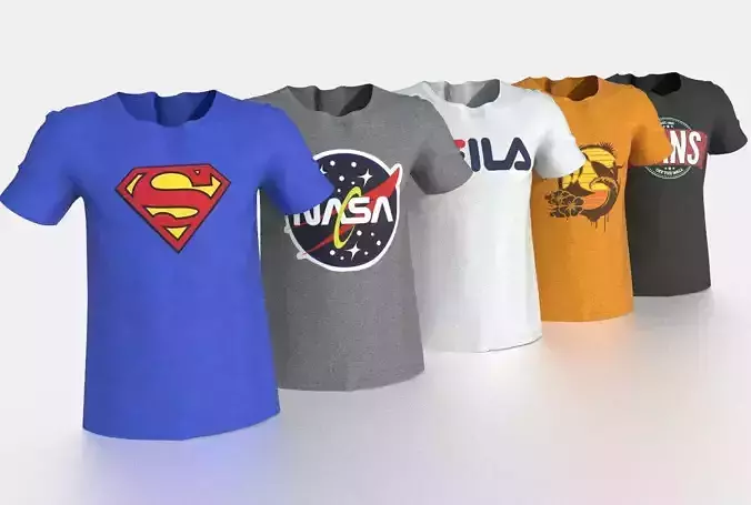 SHIRT vans t mockup 3D model