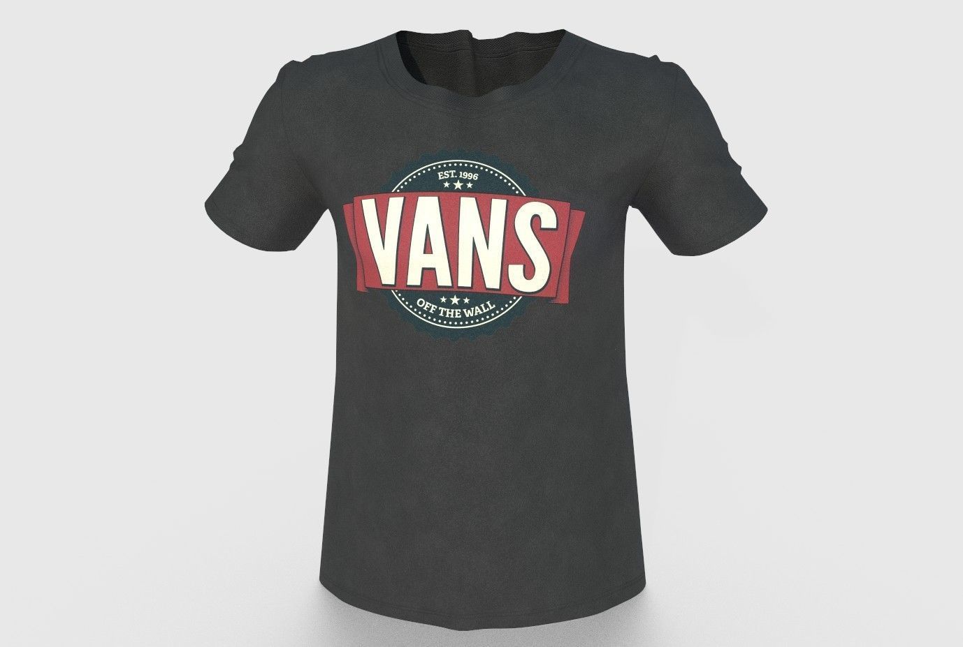 SHIRT vans t mockup 3D model_3