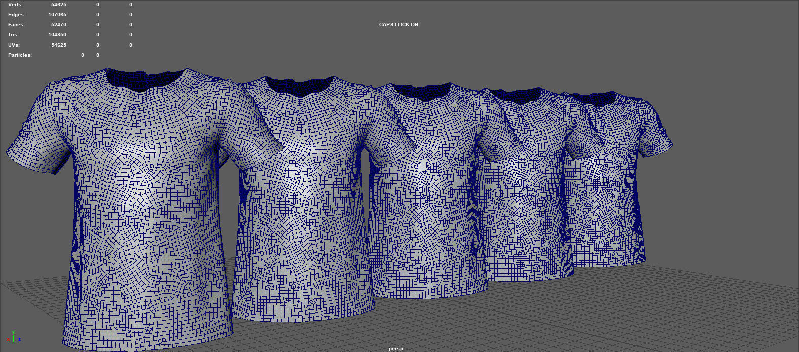 SHIRT vans t mockup 3D model_9