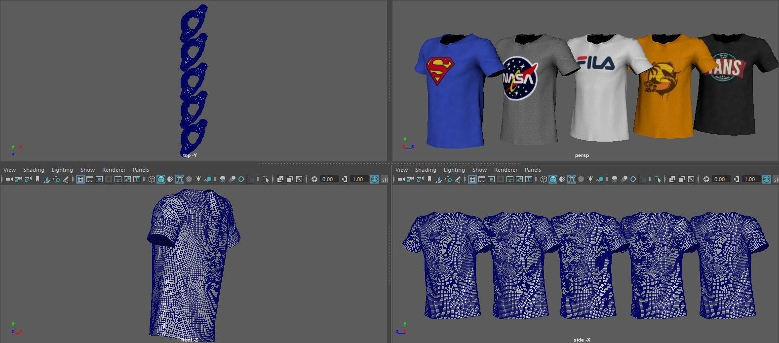 SHIRT vans t mockup 3D model_13