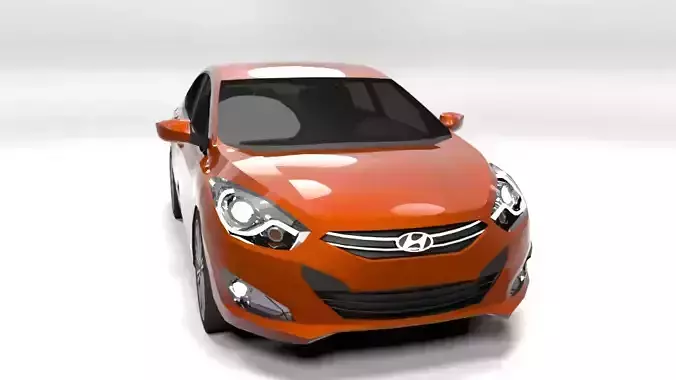HYUNDAI I40 LOWPOLY Low-poly 3D model