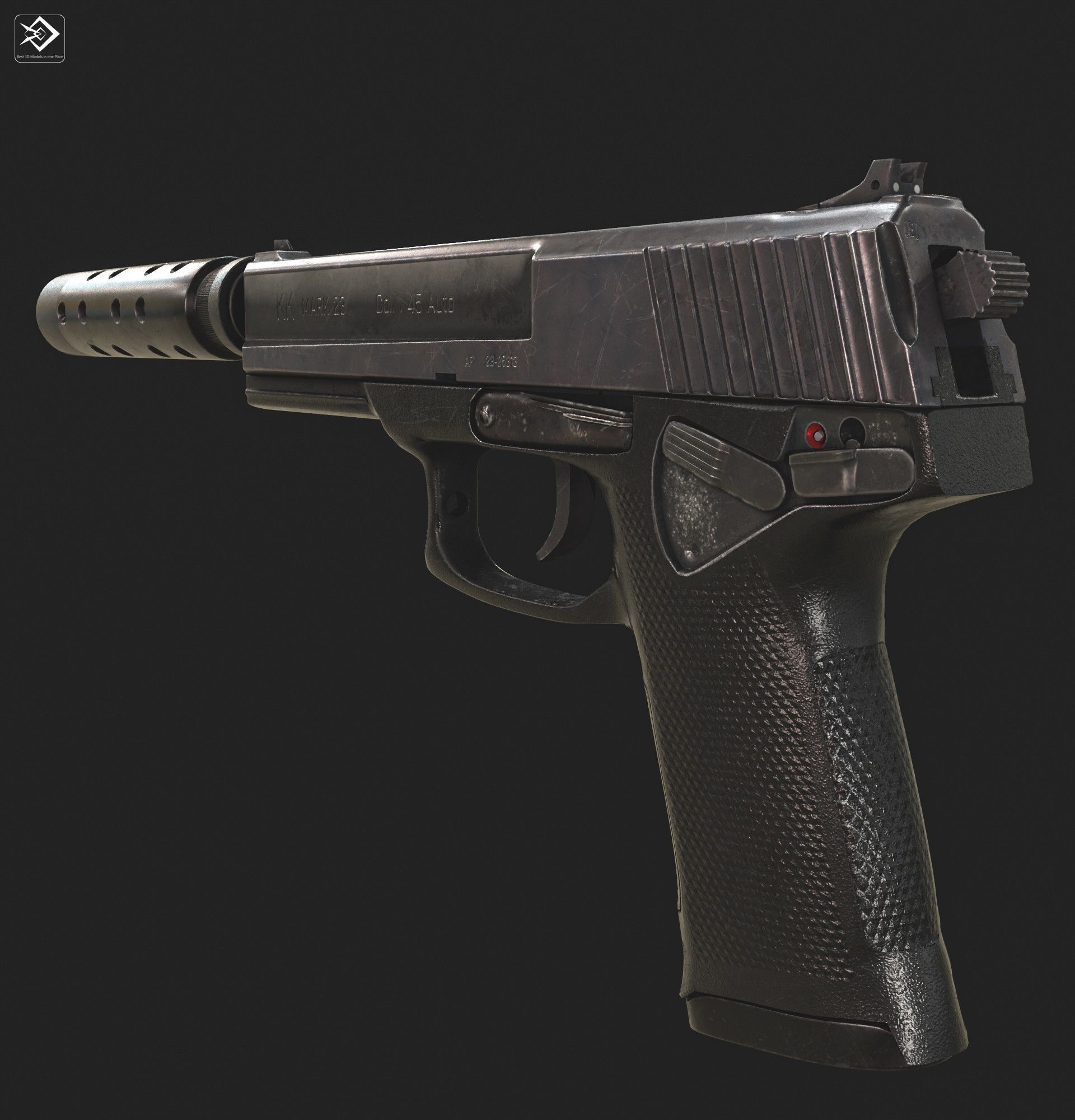  Koch Mark 23 Low-poly 3D model_3
