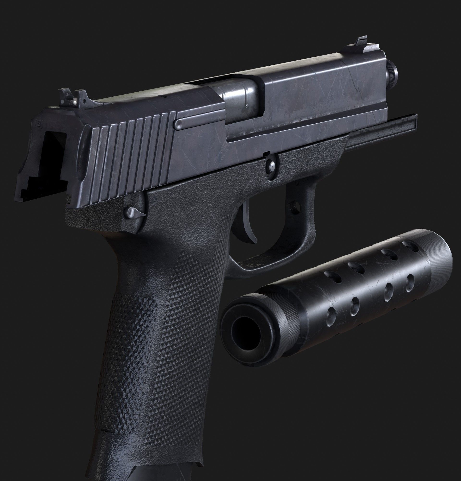  Koch Mark 23 Low-poly 3D model_4