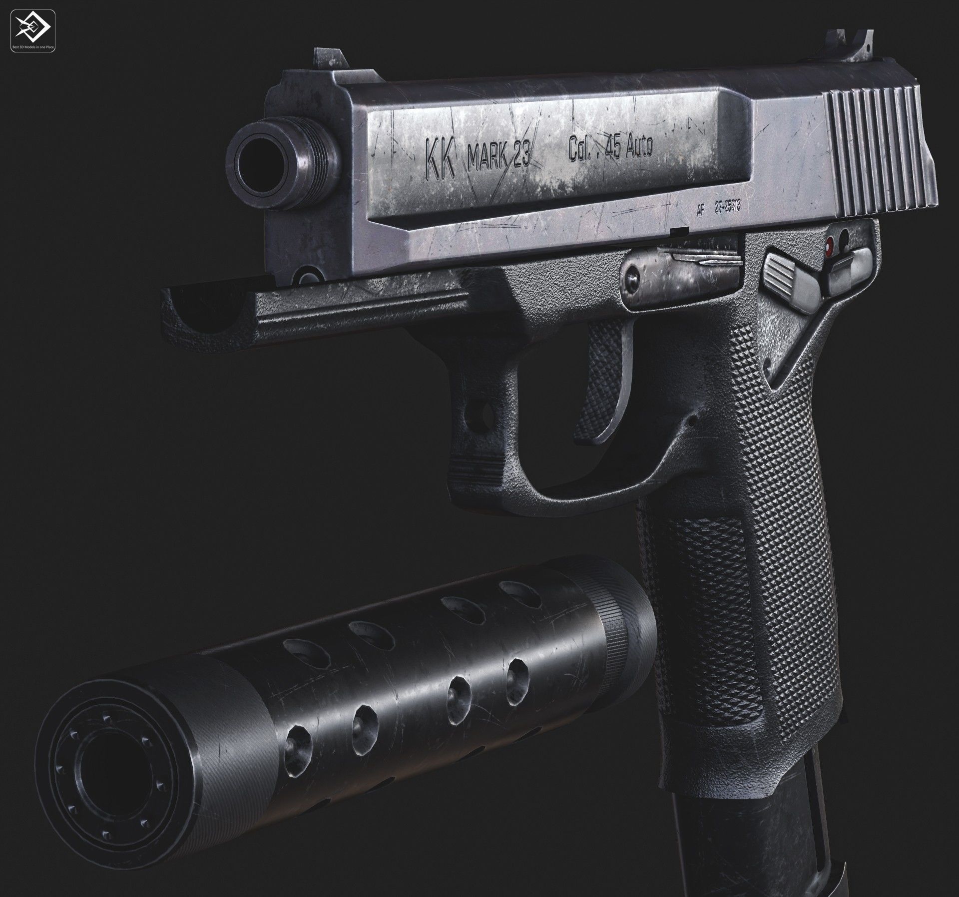  Koch Mark 23 Low-poly 3D model_5