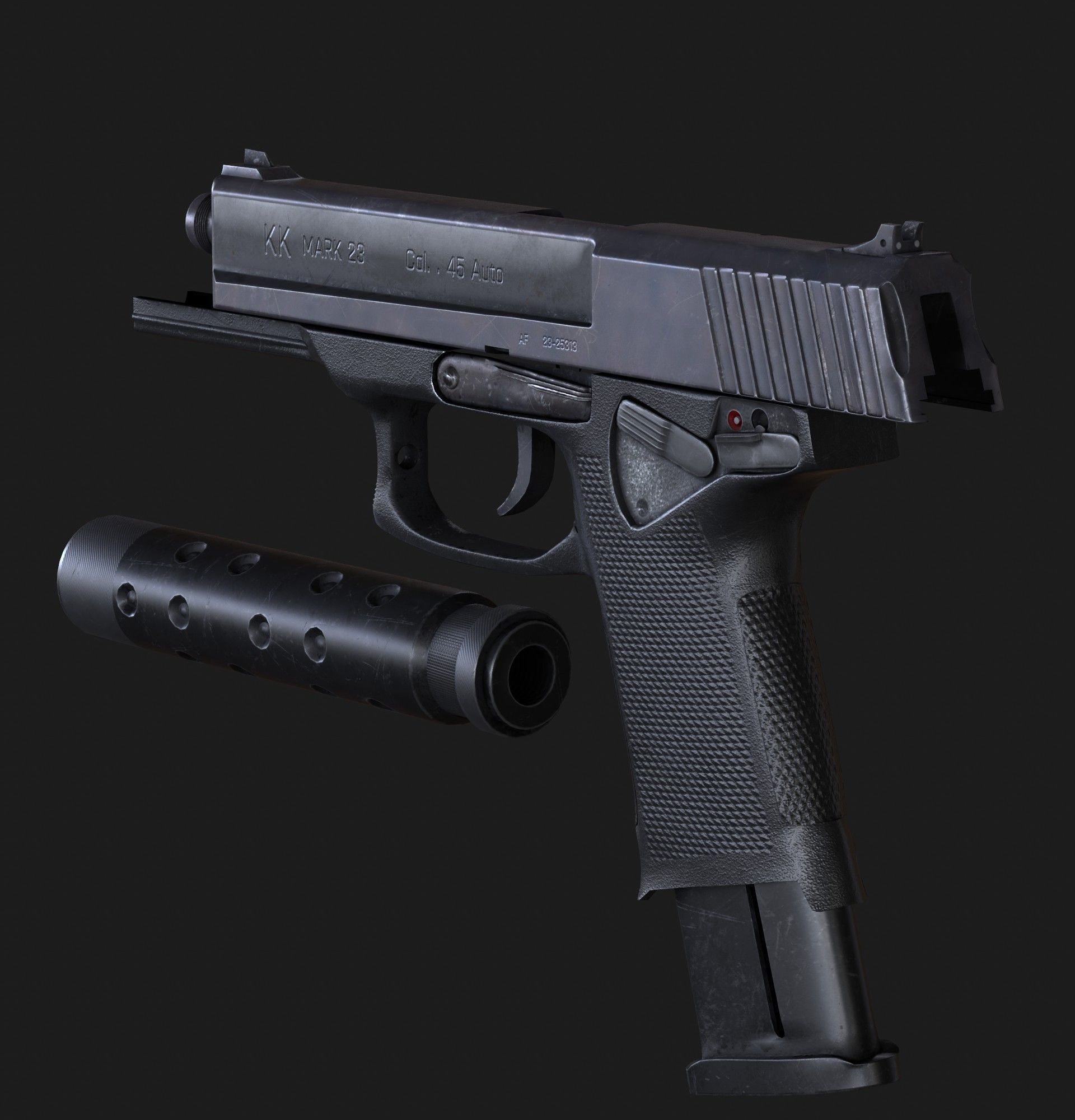  Koch Mark 23 Low-poly 3D model_9