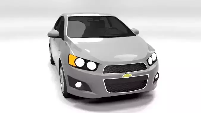CHEVROLET AVEO SONIC SEDAN LOWPOLY