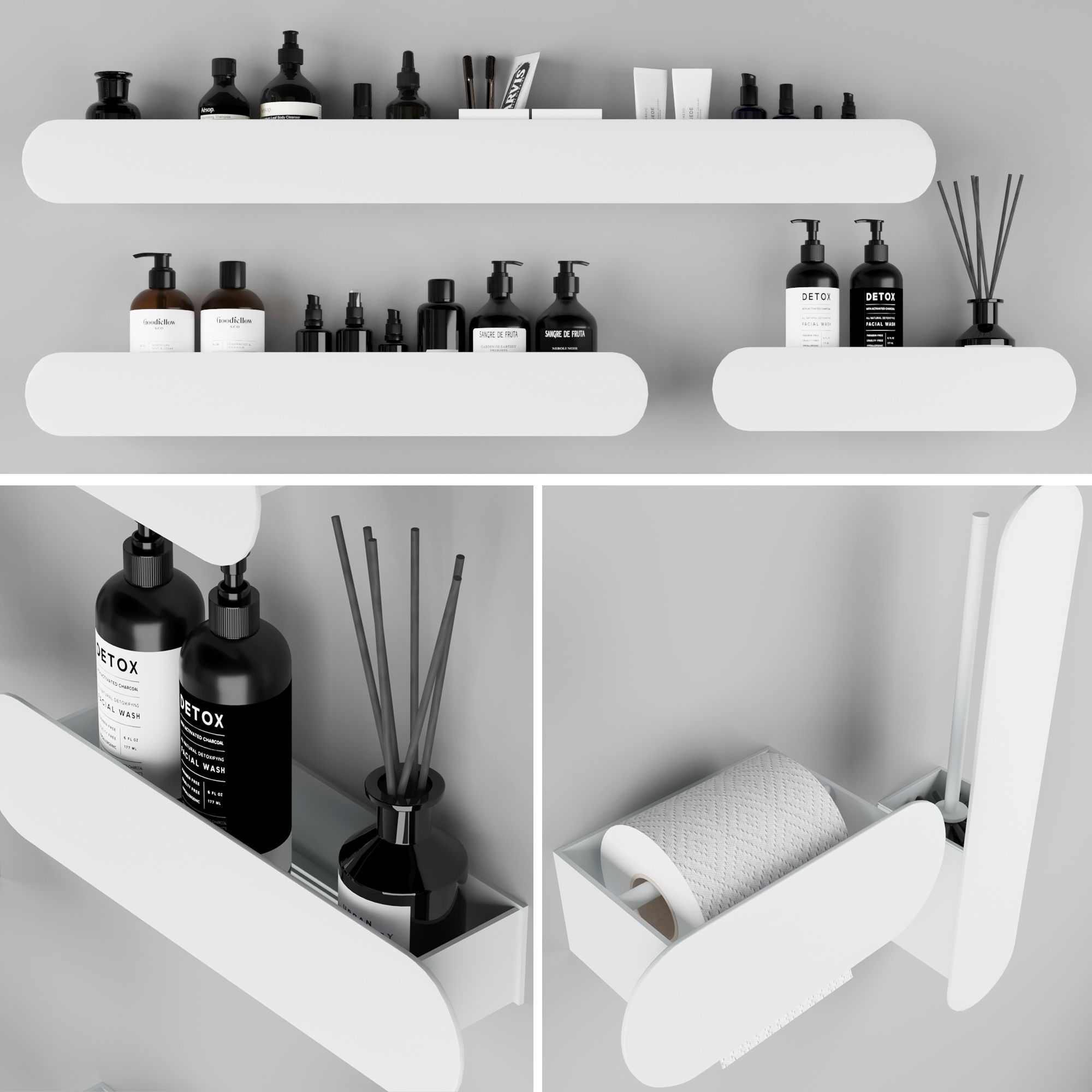 Bathroom accessories 3D model_3