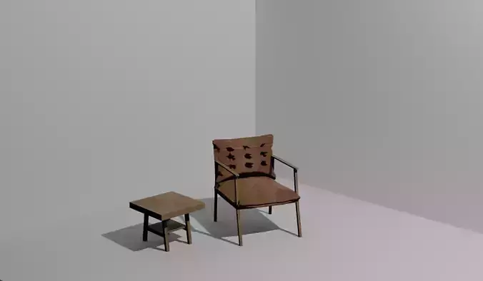Armchair chair and stool