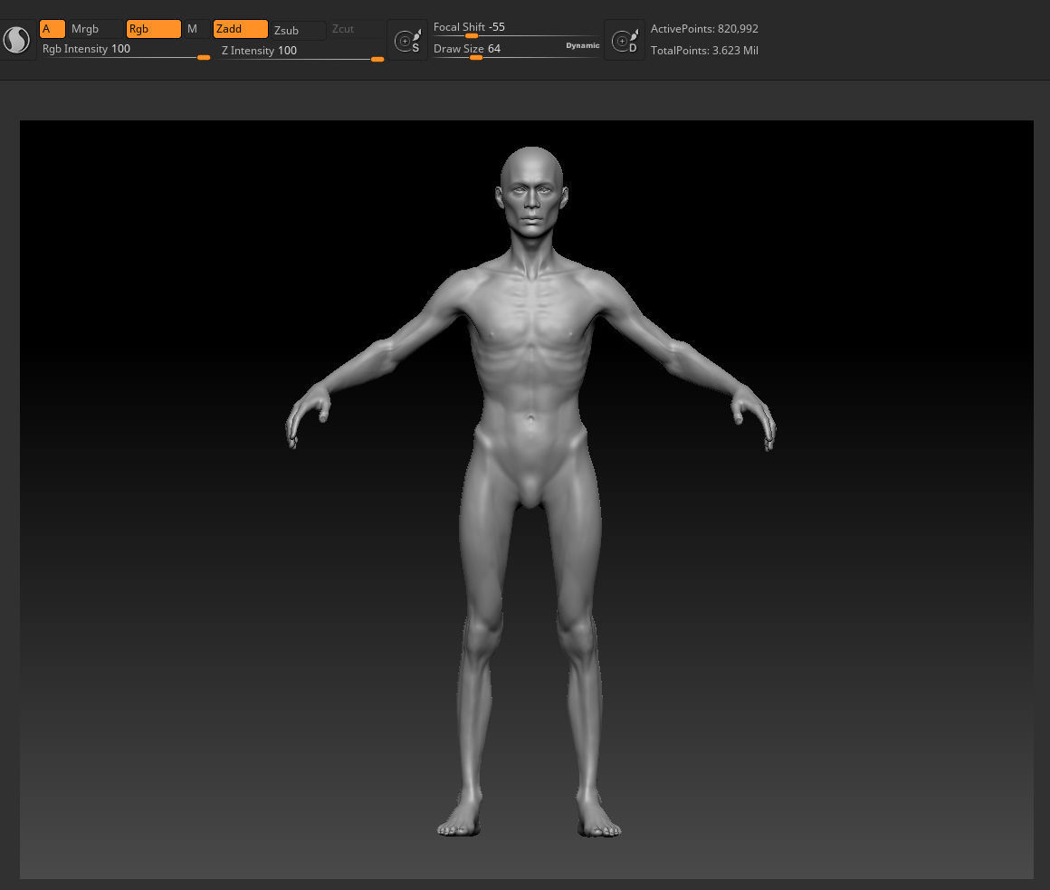 Men Basemeshes Pack 3D Model Collection_58