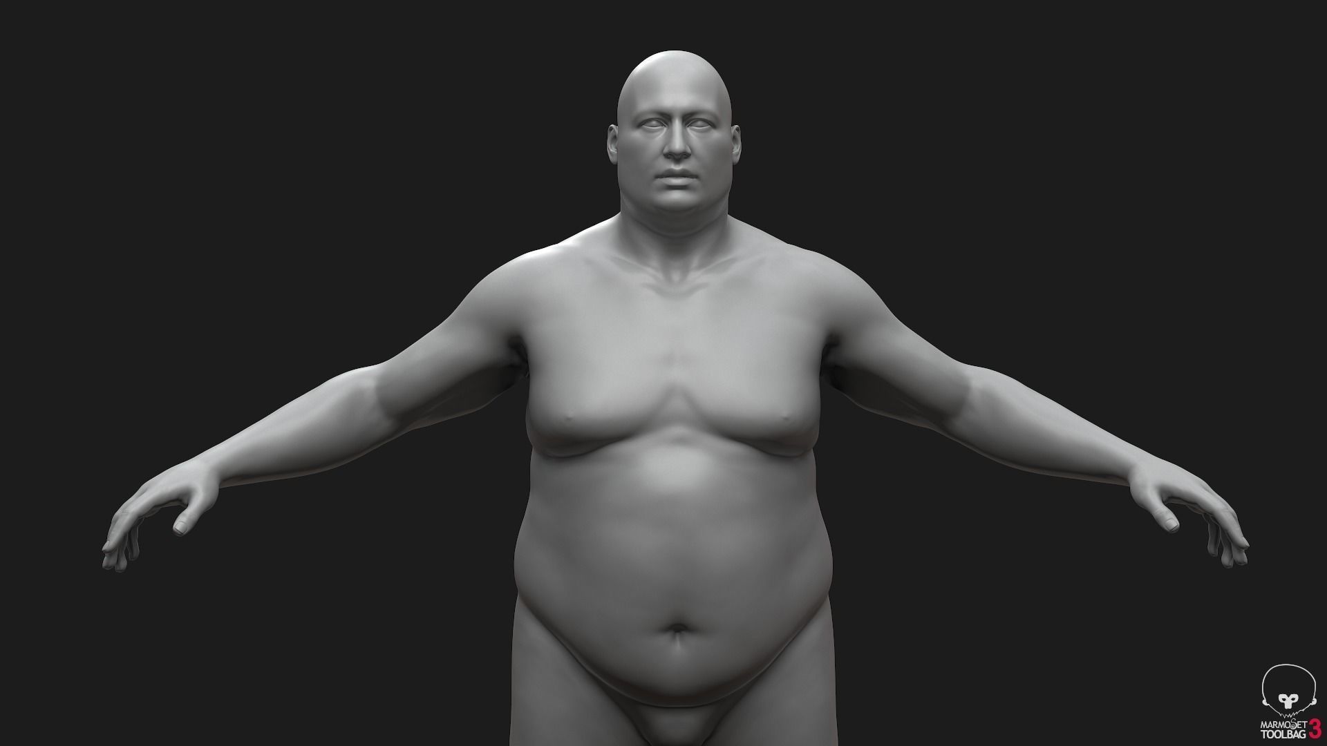 Men Basemeshes Pack 3D Model Collection_40