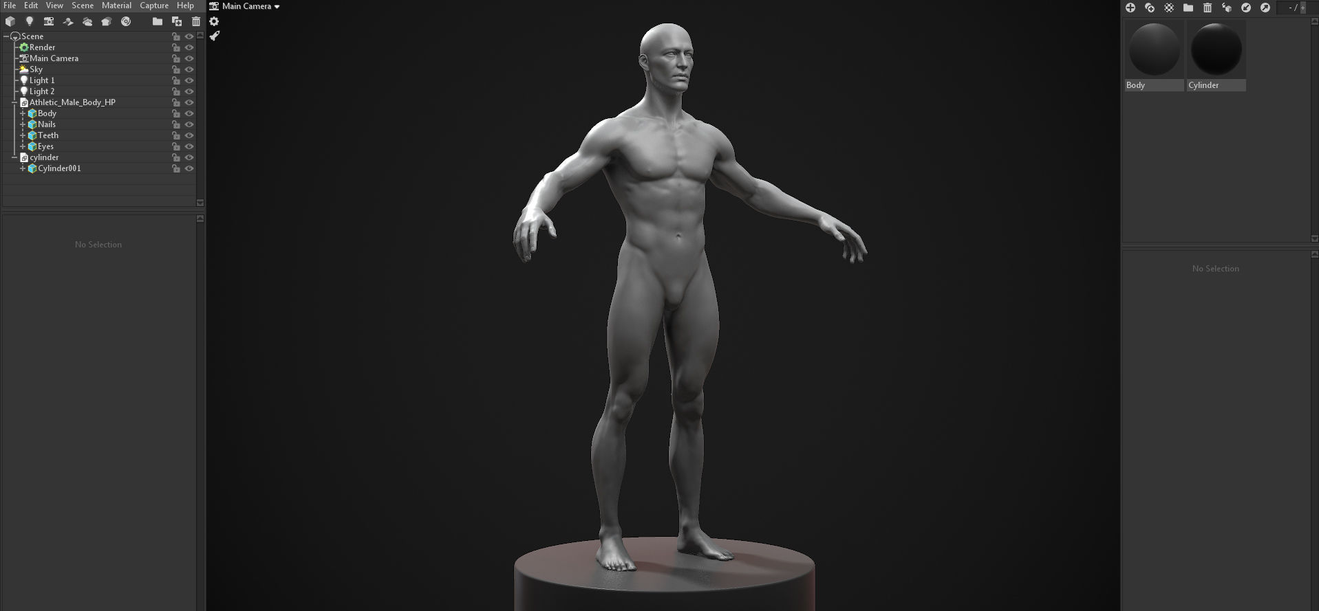 Men Basemeshes Pack 3D Model Collection_16