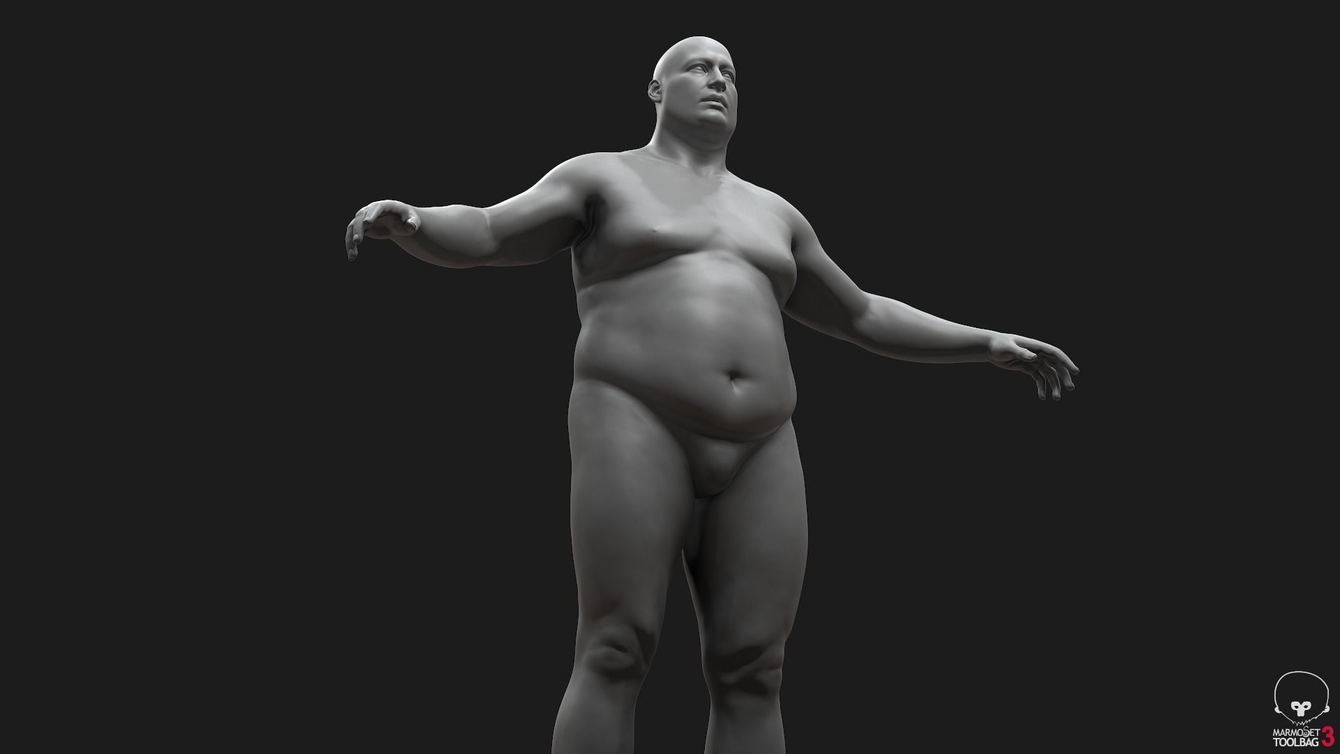 Men Basemeshes Pack 3D Model Collection_39