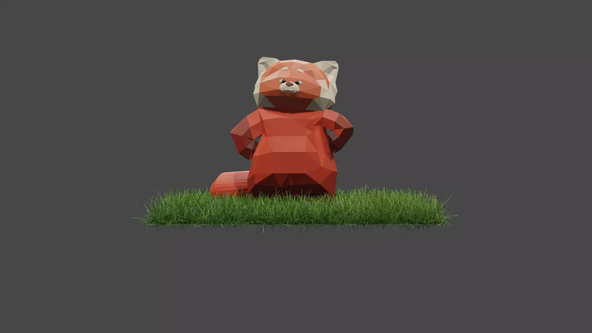 Low Poly Mei Lee as Giant Panda in Turning Red 3D model_0
