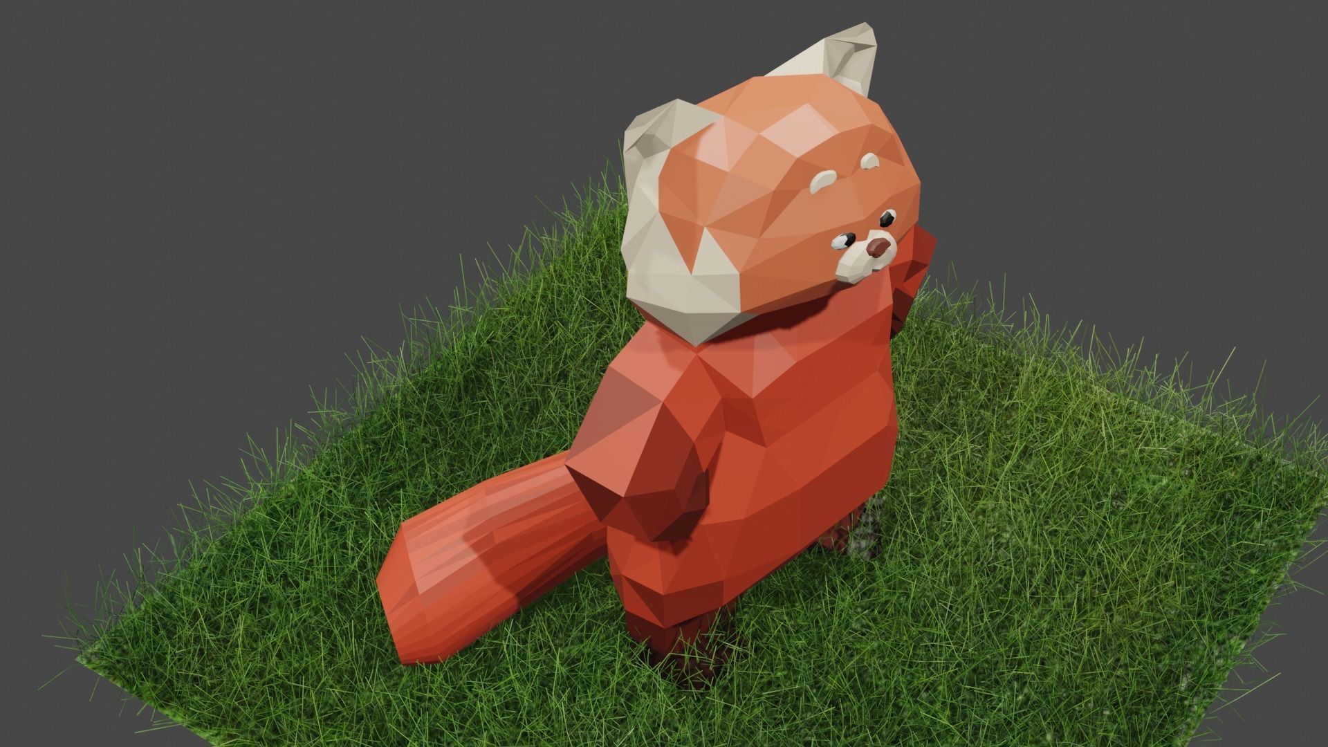 Low Poly Mei Lee as Giant Panda in Turning Red 3D model_5