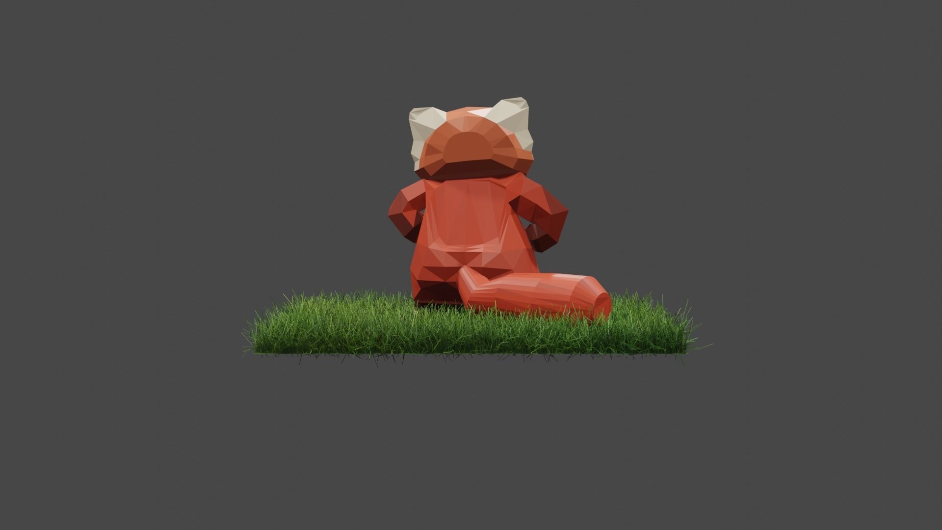 Low Poly Mei Lee as Giant Panda in Turning Red 3D model_3