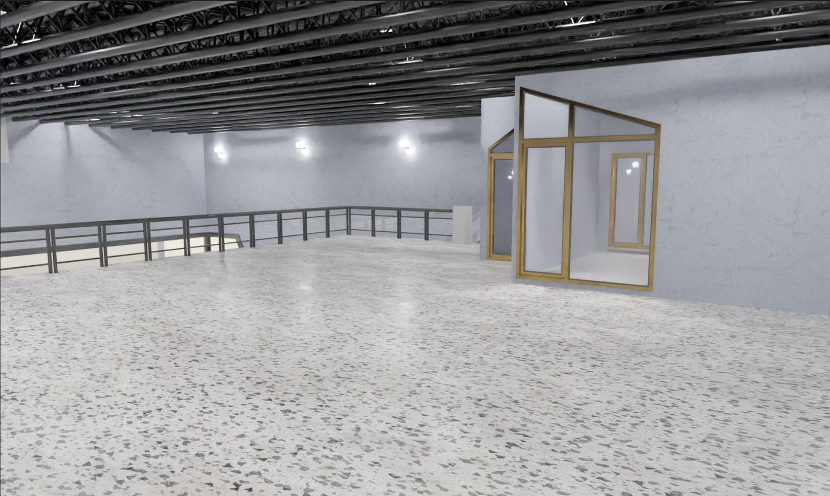 Car Show Room 3D model_3
