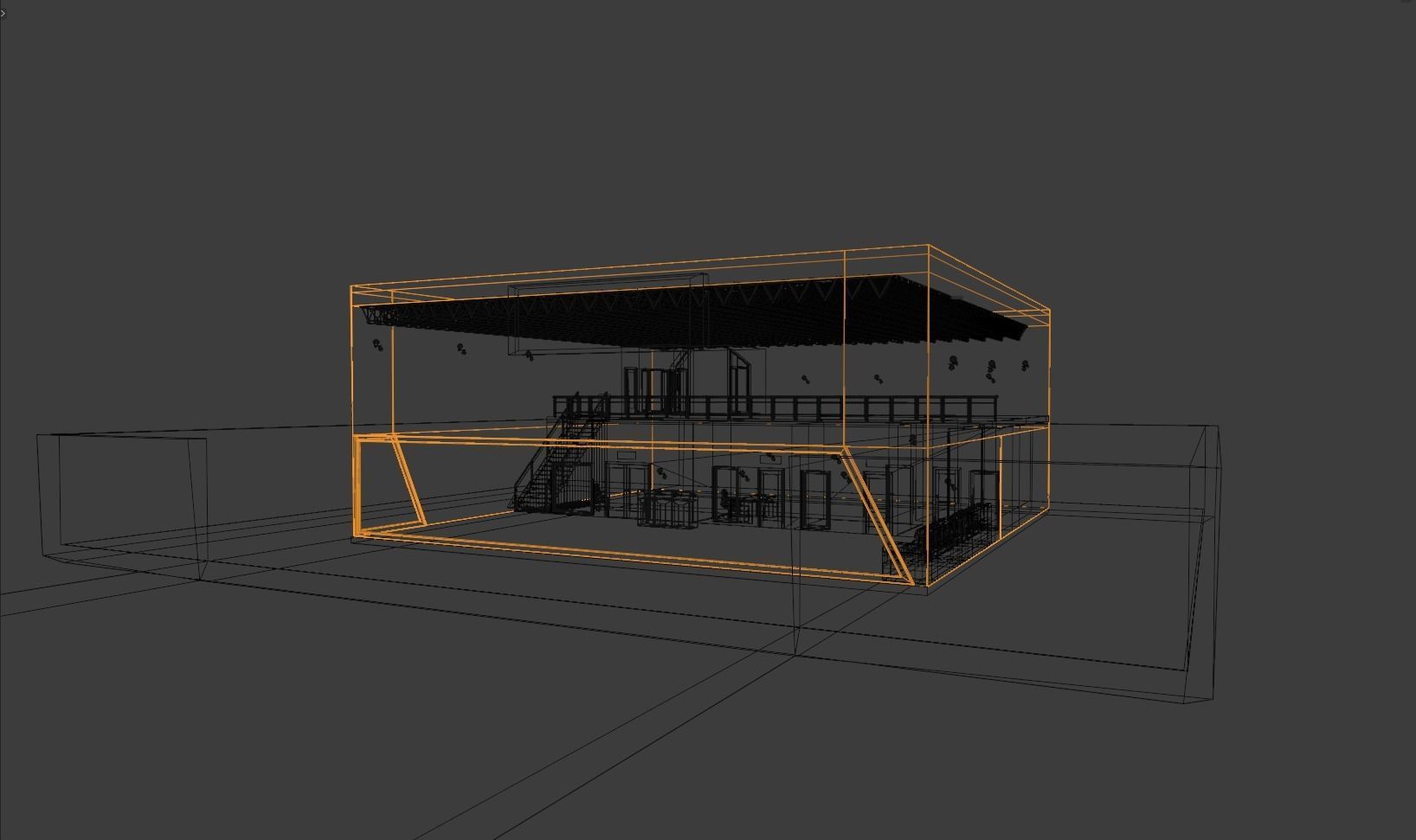 Car Show Room 3D model_2