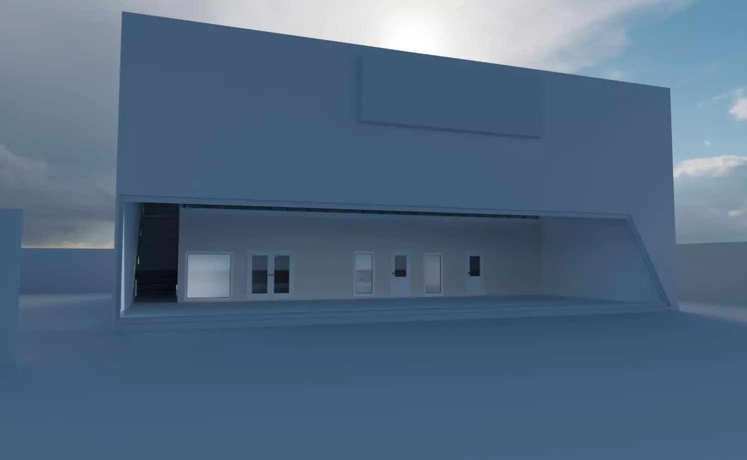 Car Show Room 3D model_0