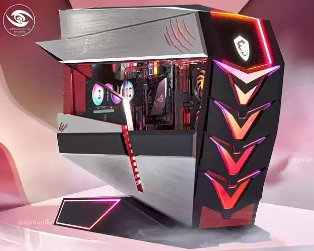 Pc Msi Case Model  3D model