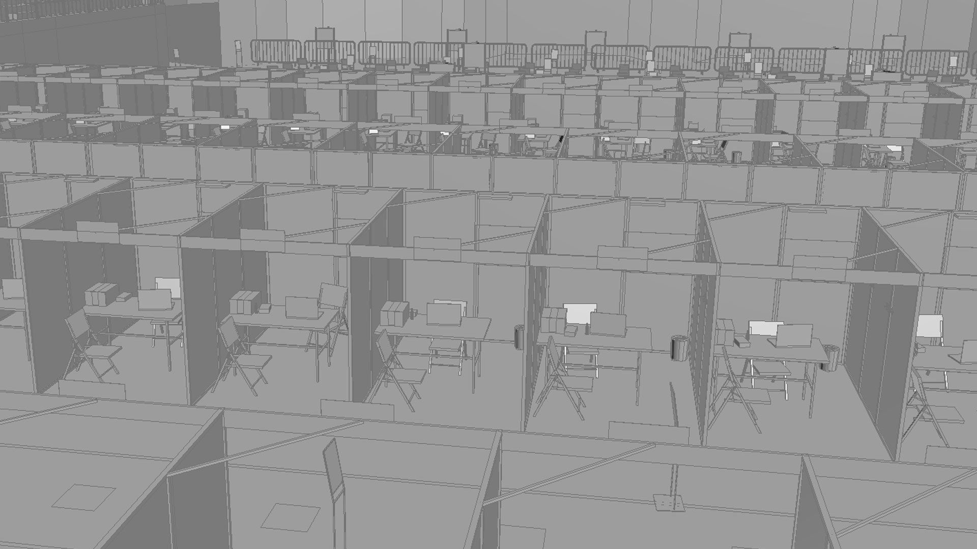 Corona Arena Vaccination Center 3D model Low-poly 3D model_27