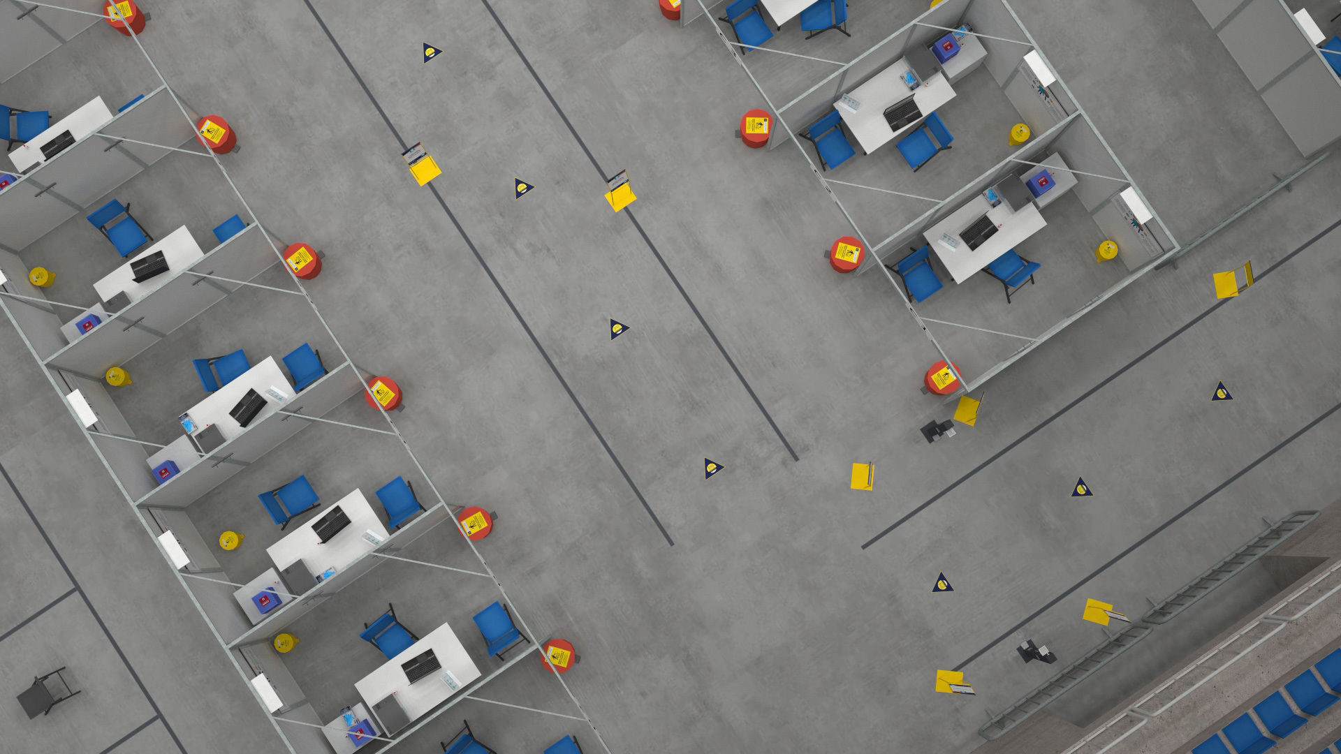 Corona Arena Vaccination Center 3D model Low-poly 3D model_14