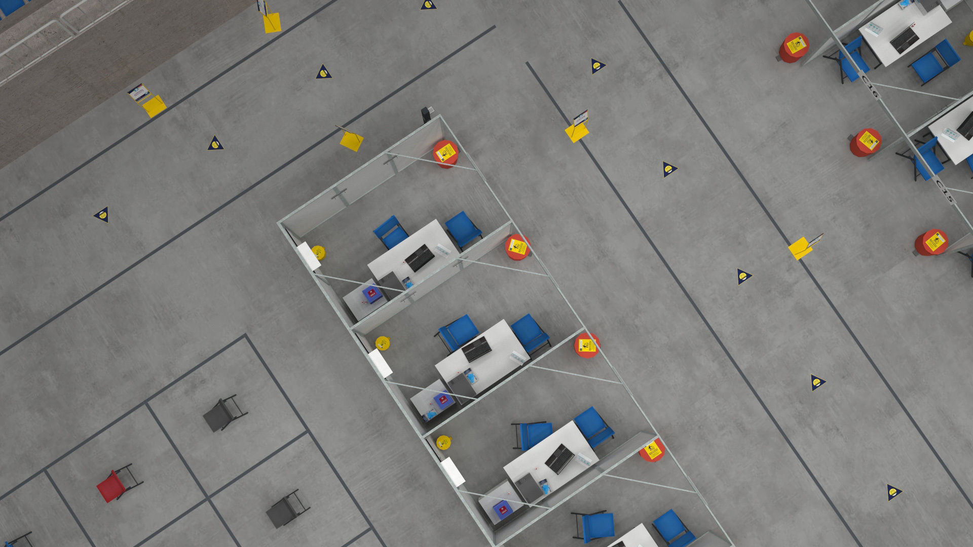 Corona Arena Vaccination Center 3D model Low-poly 3D model_15