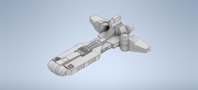 Star Wars Republic Pelta-class Frigate 3D print model 4