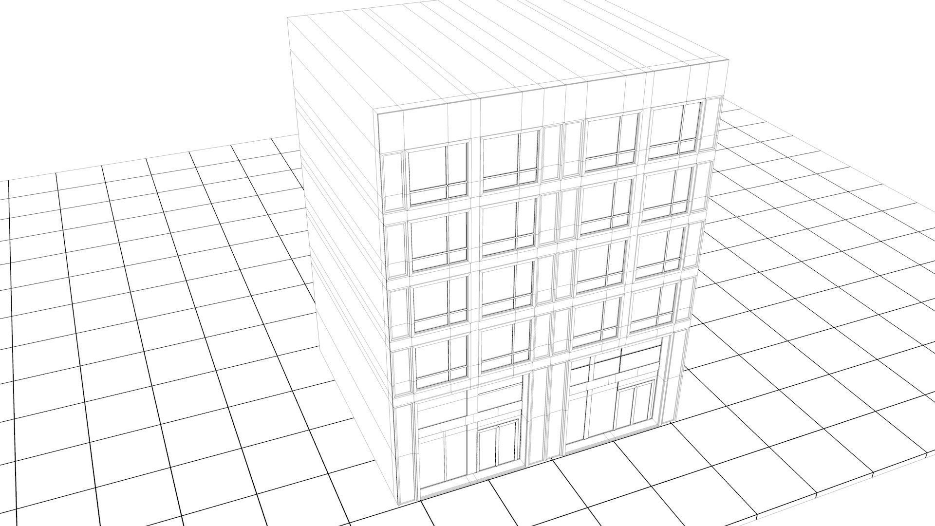 Building Facade 3D model_5