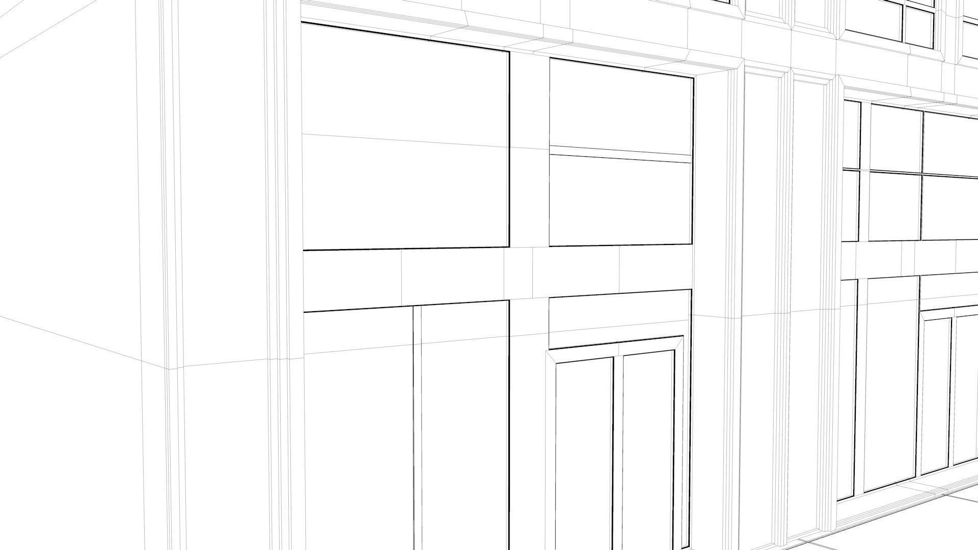 Building Facade 3D model_6