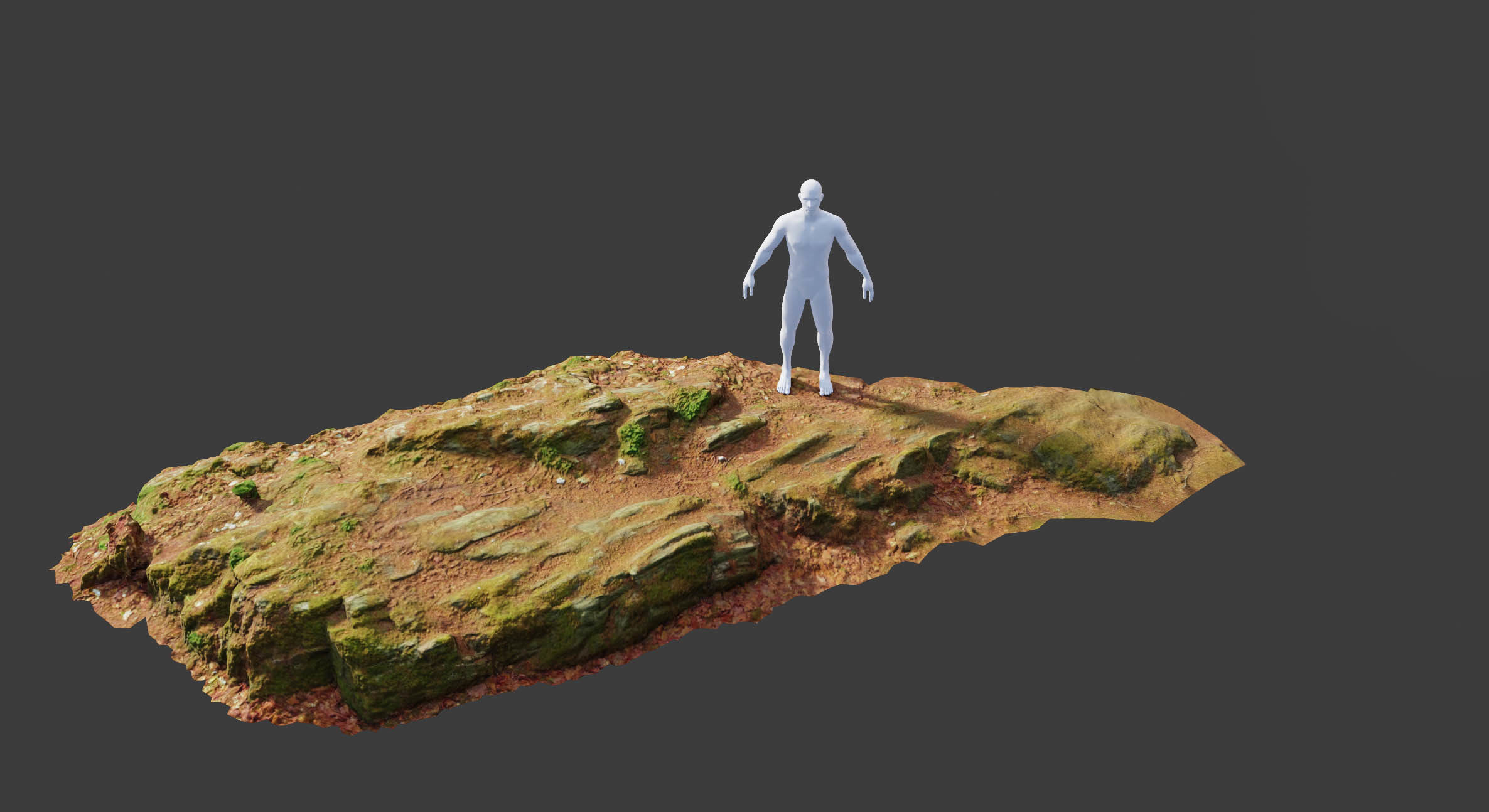 17x Rock Stone Scan Lowpoly Processed Mossy Forest Collection Low-poly 3D model_20