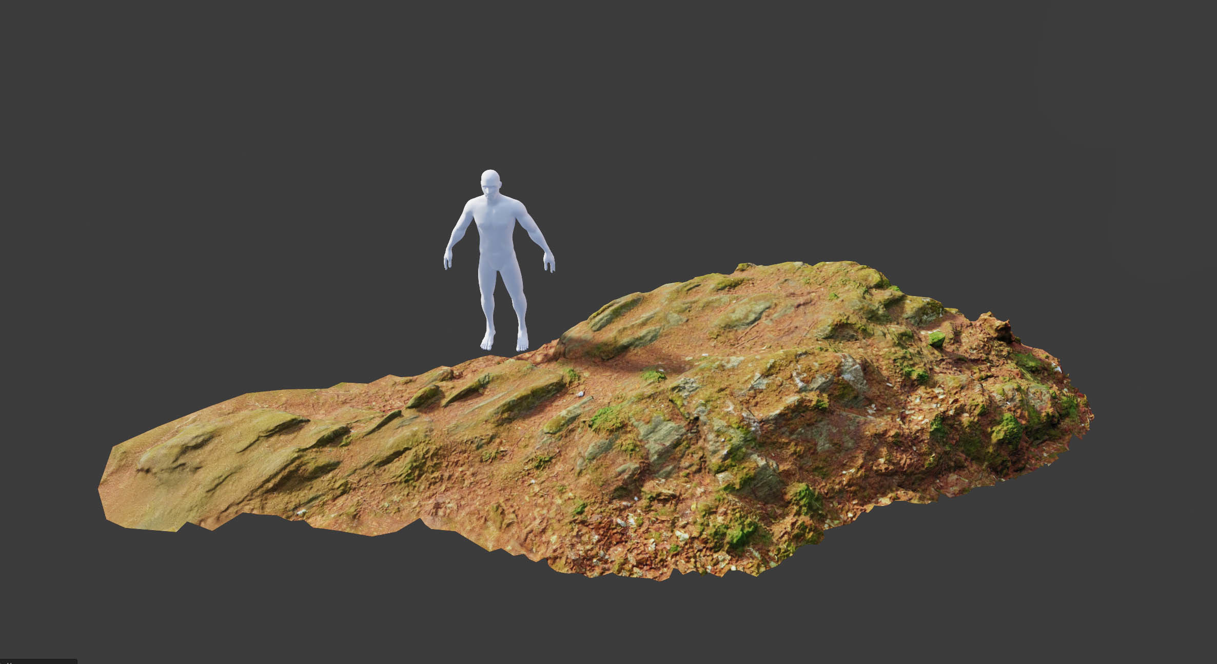 17x Rock Stone Scan Lowpoly Processed Mossy Forest Collection Low-poly 3D model_21