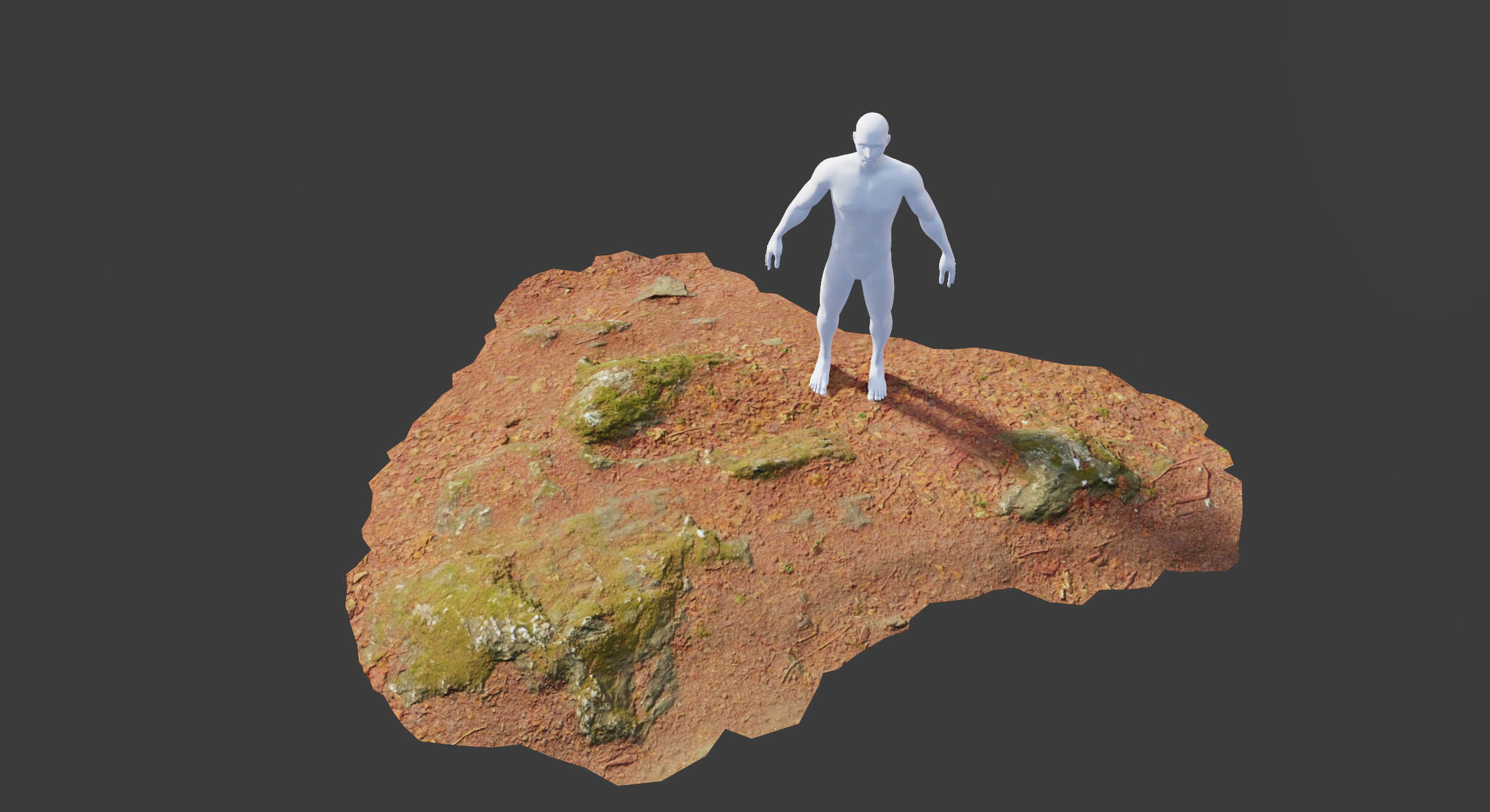 17x Rock Stone Scan Lowpoly Processed Mossy Forest Collection Low-poly 3D model_22