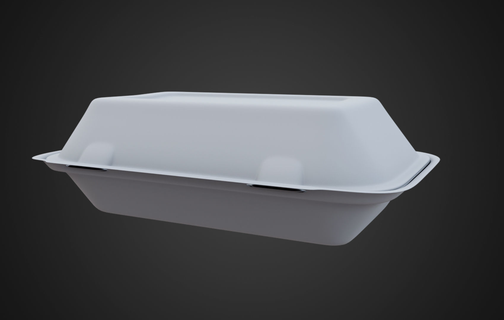 Box Cardboard paper - Large Disposable Container 3D model_30