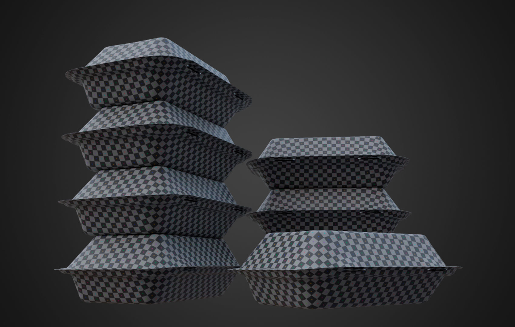 Box Cardboard paper - Large Disposable Container 3D model_9