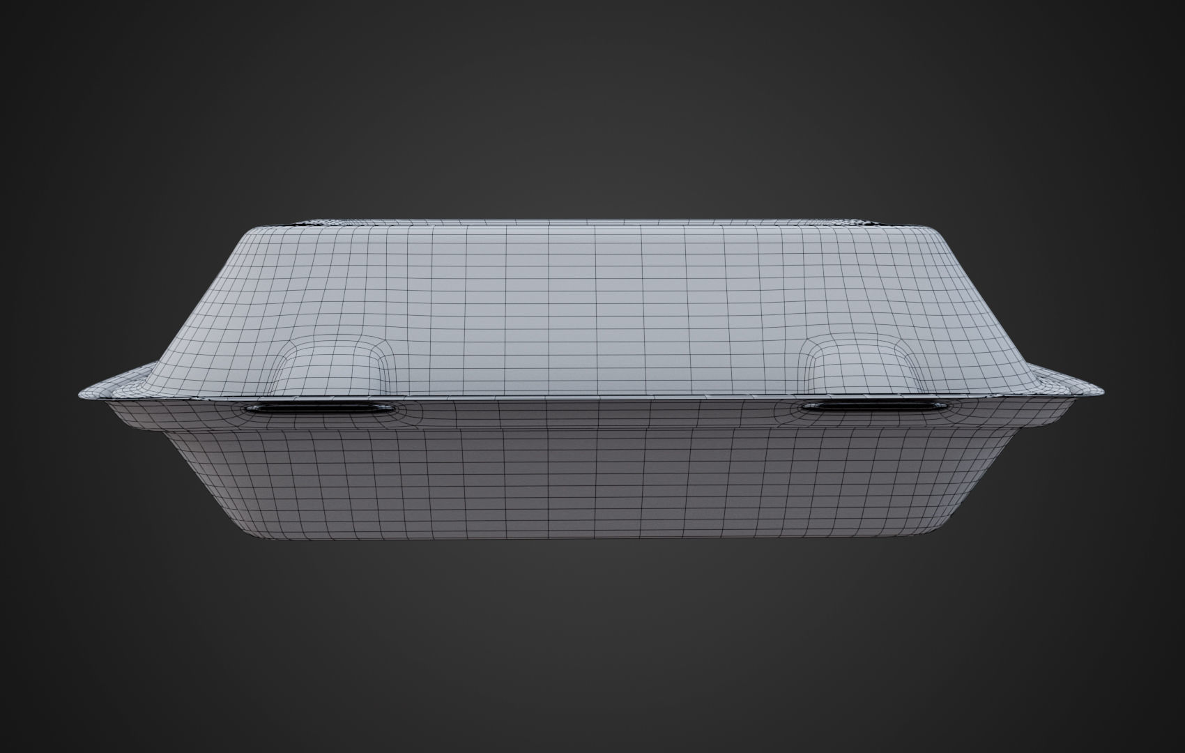 Box Cardboard paper - Large Disposable Container 3D model_34