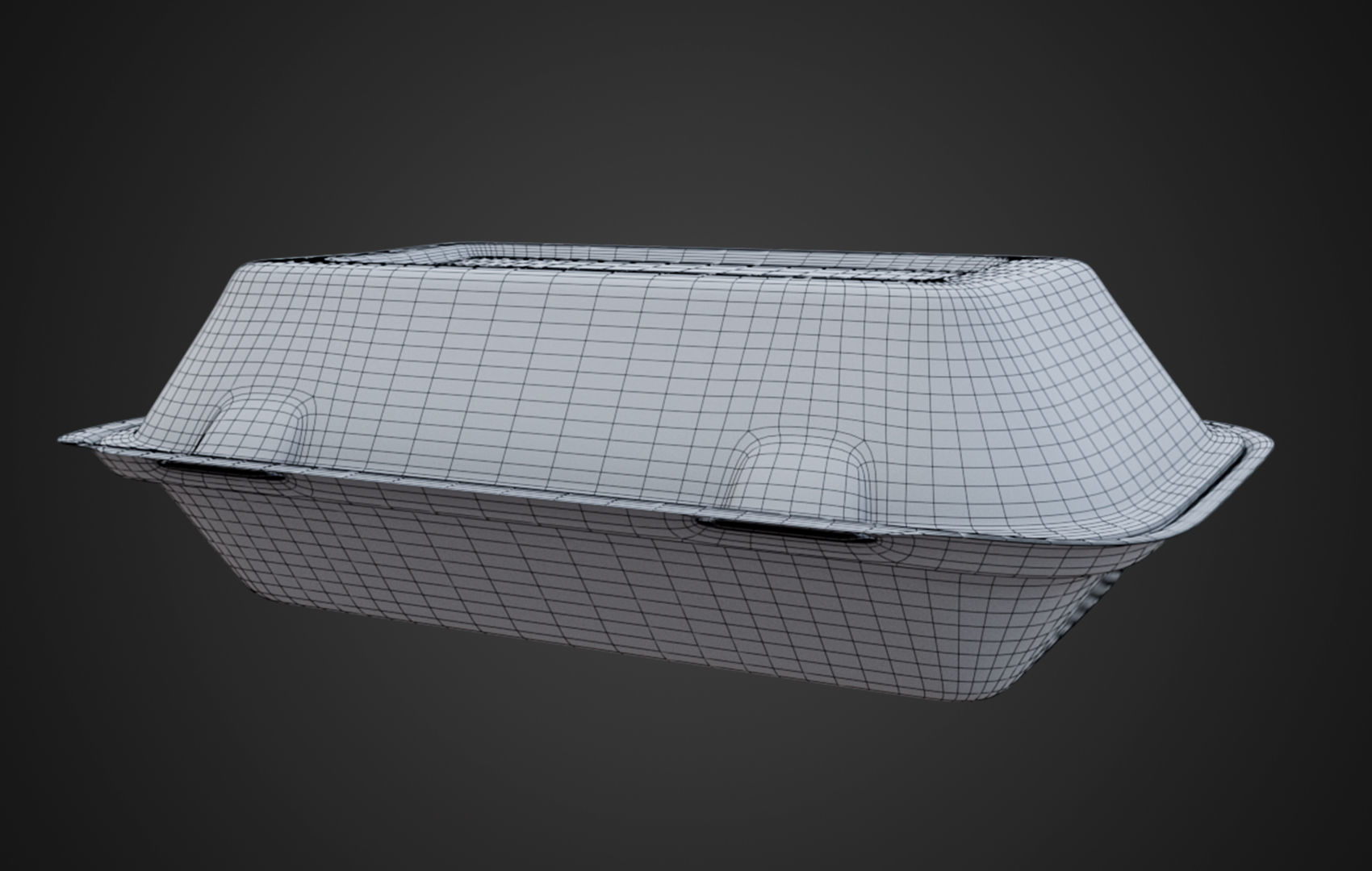 Box Cardboard paper - Large Disposable Container 3D model_22