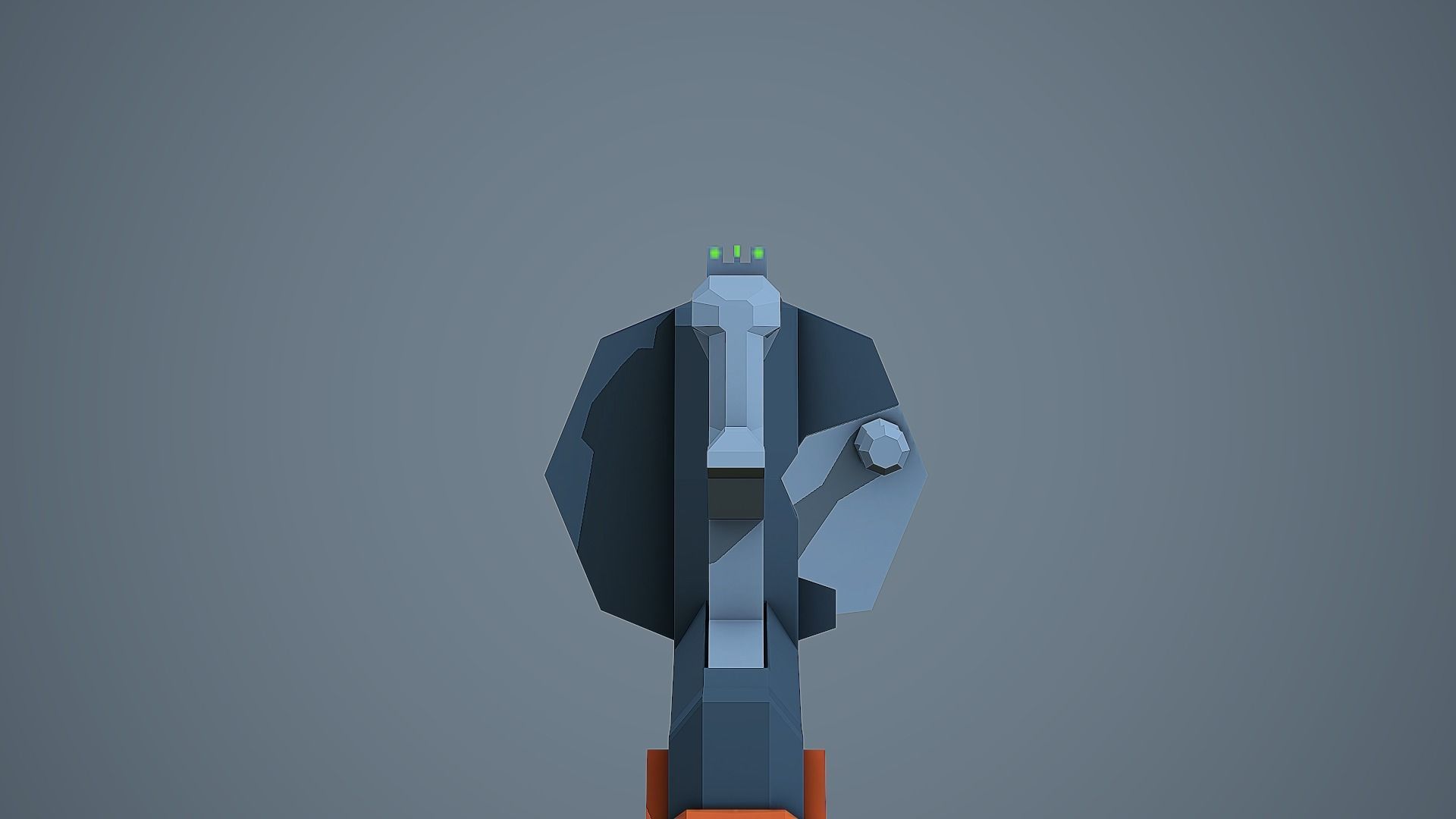 Stylized Gasser M1870 Revolver Low Poly Mobile Ready Low-poly 3D model_8