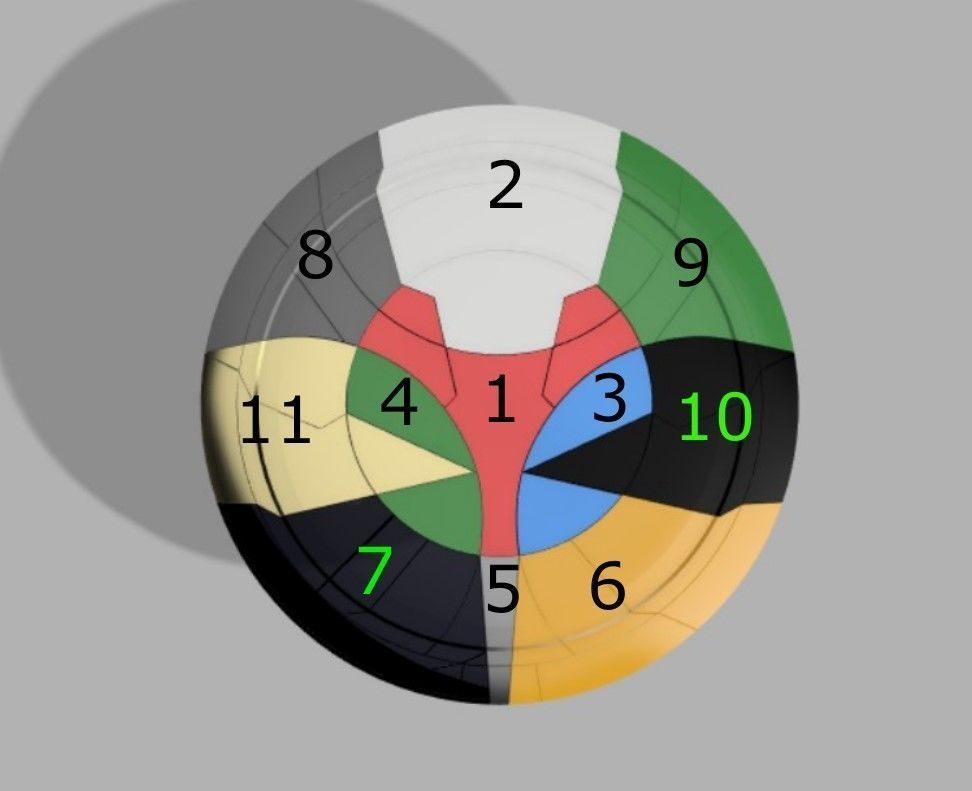 Taskmaster Shield From Black Widow 2021 to 3d Print 3D print model_6