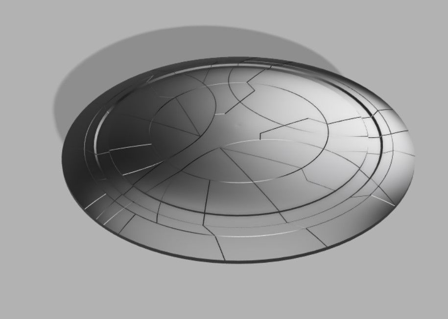 Taskmaster Shield From Black Widow 2021 to 3d Print 3D print model_1