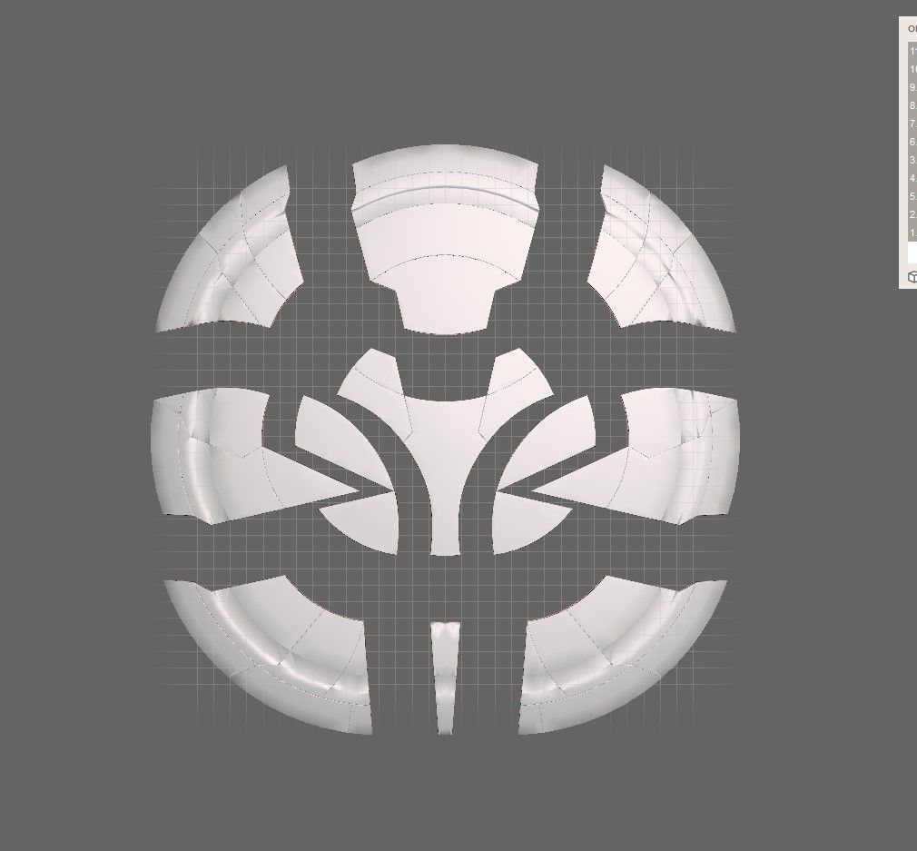 Taskmaster Shield From Black Widow 2021 to 3d Print 3D print model_8