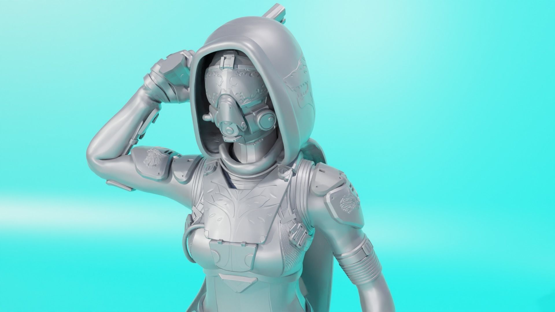 DESTINY - HUNTER ARMOR IRON BANNER YEAR ONE  3D print model_3