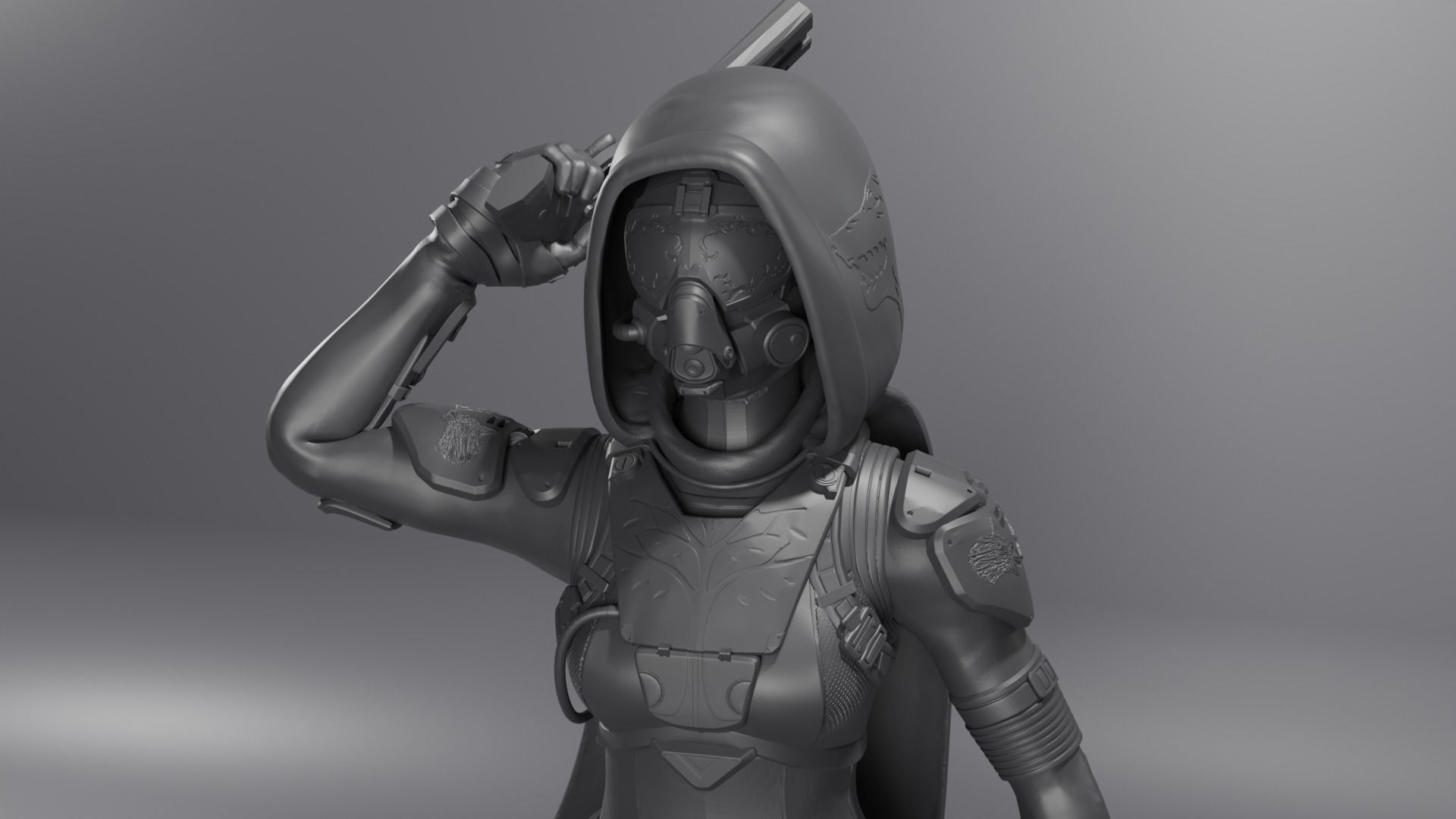 DESTINY - HUNTER ARMOR IRON BANNER YEAR ONE  3D print model_9