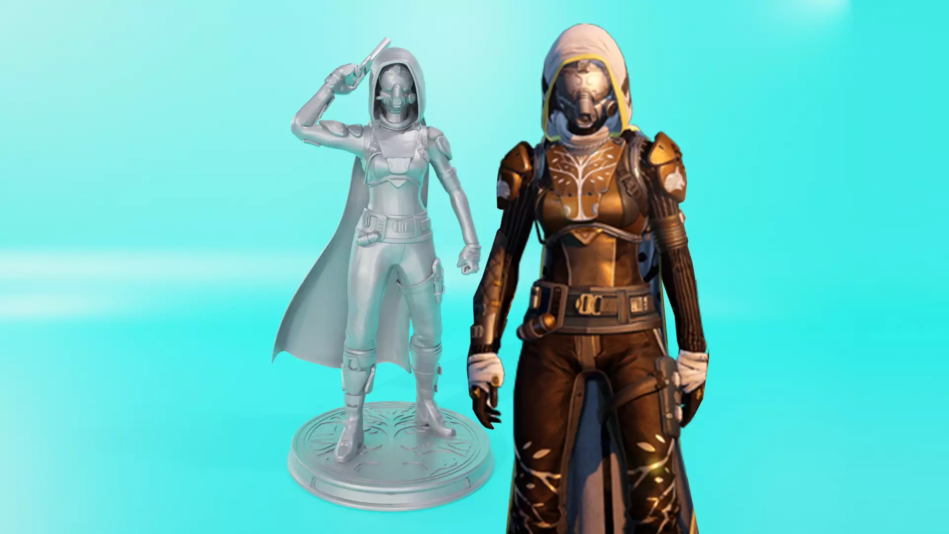 DESTINY - HUNTER ARMOR IRON BANNER YEAR ONE  3D print model_0