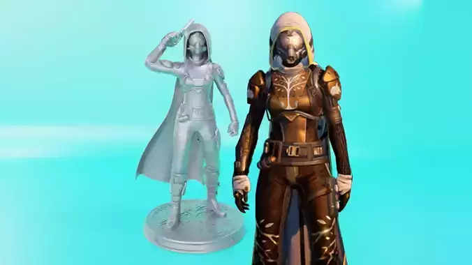 DESTINY - HUNTER ARMOR IRON BANNER YEAR ONE  3D print model