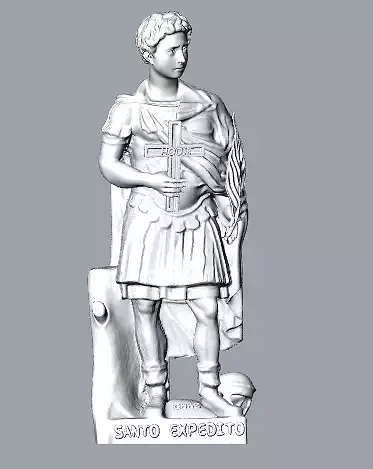 Saint Expedito sculpture