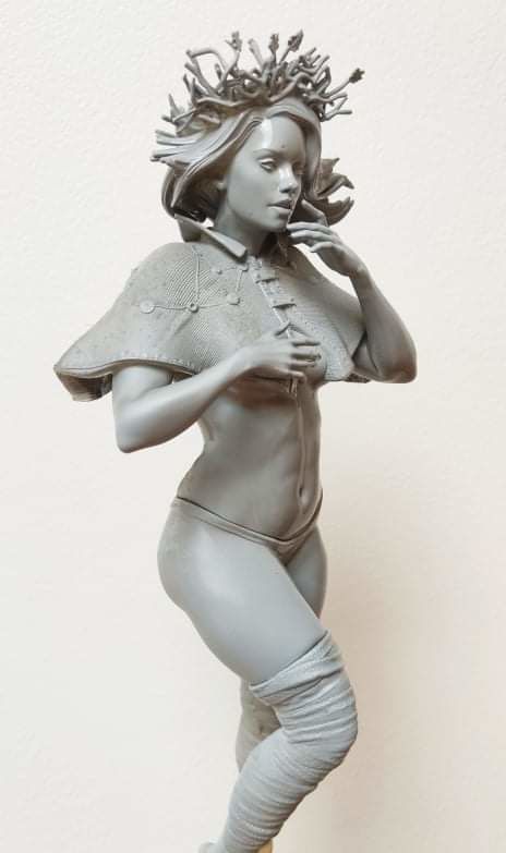 zombie queen extra 3D print model_9