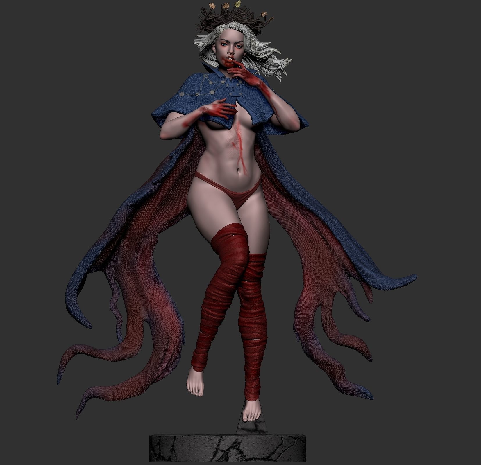 zombie queen extra 3D print model_1