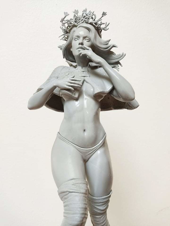 zombie queen extra 3D print model_8