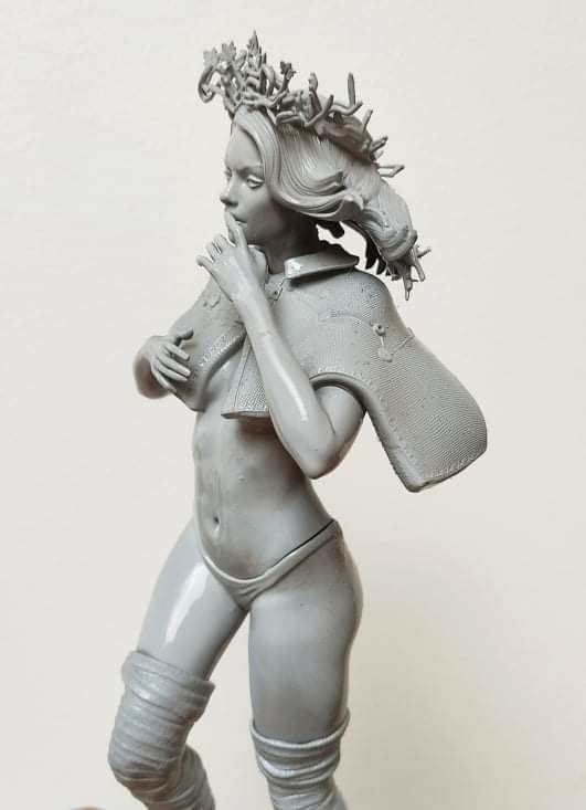 zombie queen extra 3D print model_7