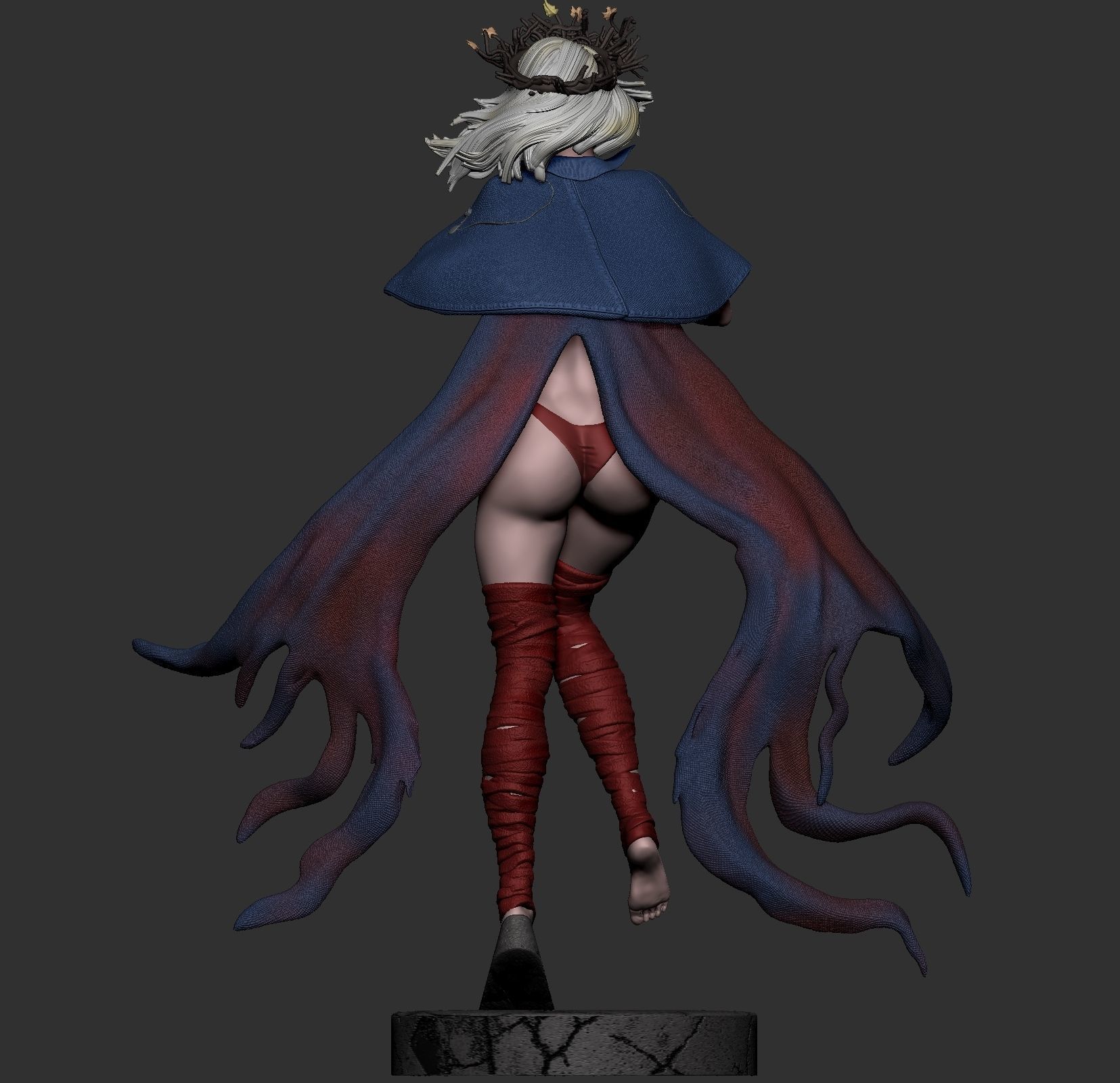 zombie queen extra 3D print model_3